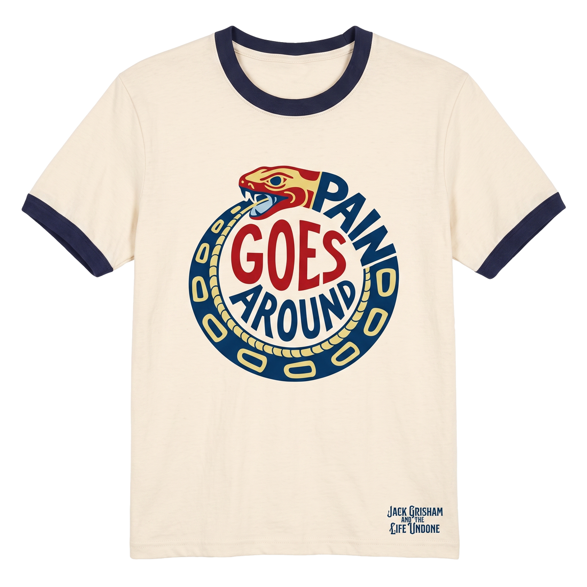 PAIN GOES AROUND - Short sleeve, ring-style t-shirt multicolored
